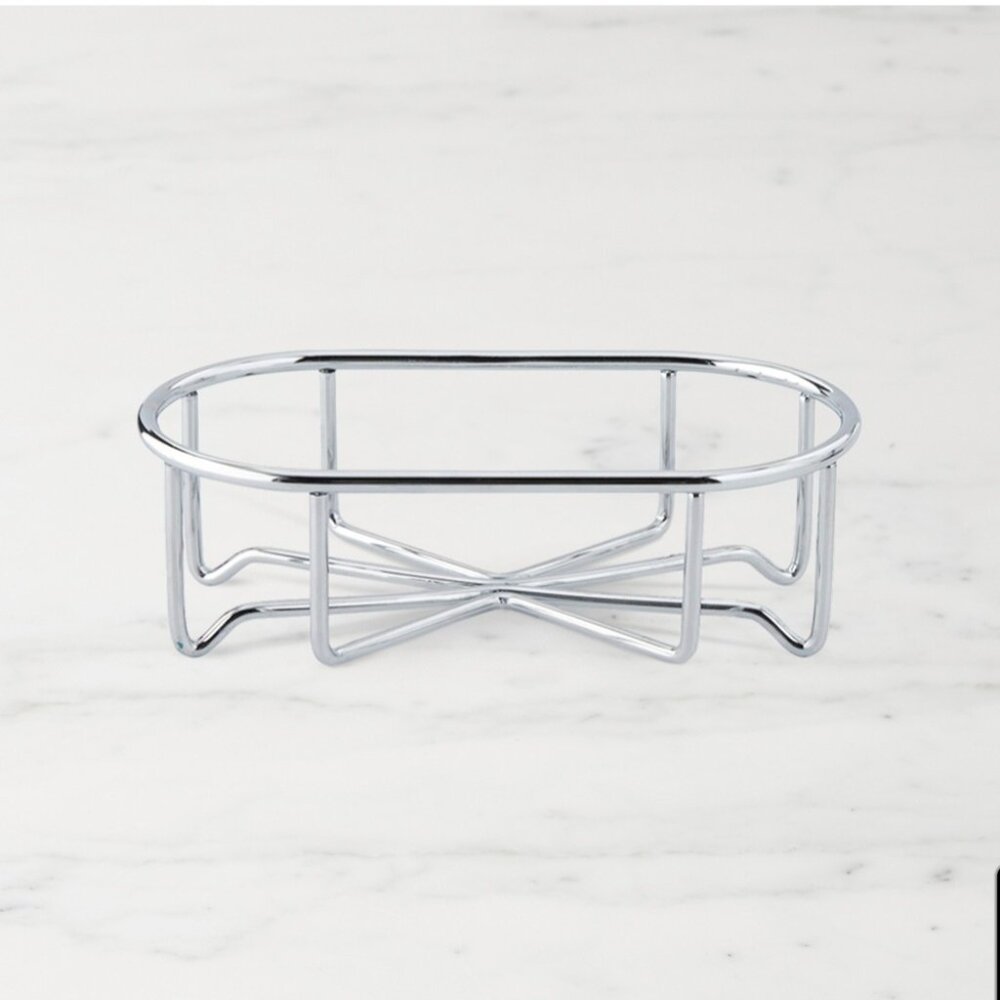 Williams Sonoma Stainless-Steel 2 Bottle / Double Caddy / Holder